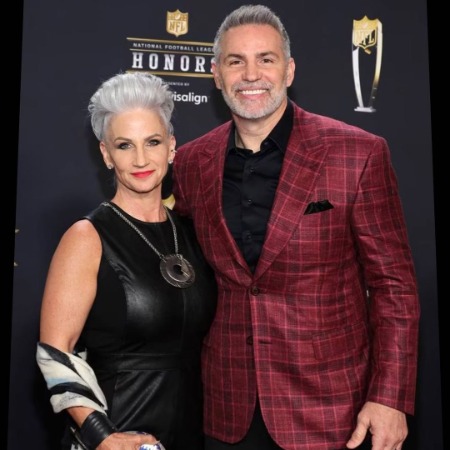 Kurt Warner with his wife Brenda Warner at the NFL Honours Event.